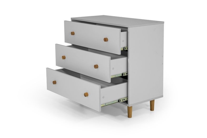 Комод UrbanOak-1 3ШУХ (сіра мишка, 80x39x77 см) IMI lkmd-hg1-sr-stp фото