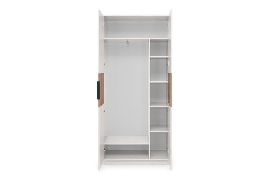 Шафа Поларо-1 (90 &times; 45 &times; 200 см, кашемір + дуб крафт сірий) md-sh-vzt-ksh-db-kr-sr фото