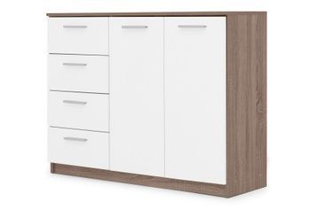Комод Ультимо-12 (116 &times; 38 &times; 88 см, дуб трюфель и белый) md-kmd-k4-2a-db-trfl-bl фото