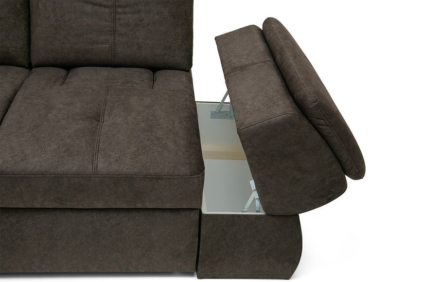 Диван Денвер ДЛЗ (260 &times; 98 см, мікрофібра, коричневий) IMI Premium dnvrdlz-nw-vvln-64 фото