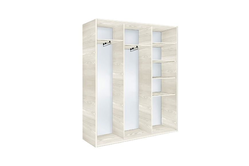 Шкаф Метрио-1 (170х45х210 см, дуб крафт белый) md-shcpft3-fst-dbkrfbl-bl фото