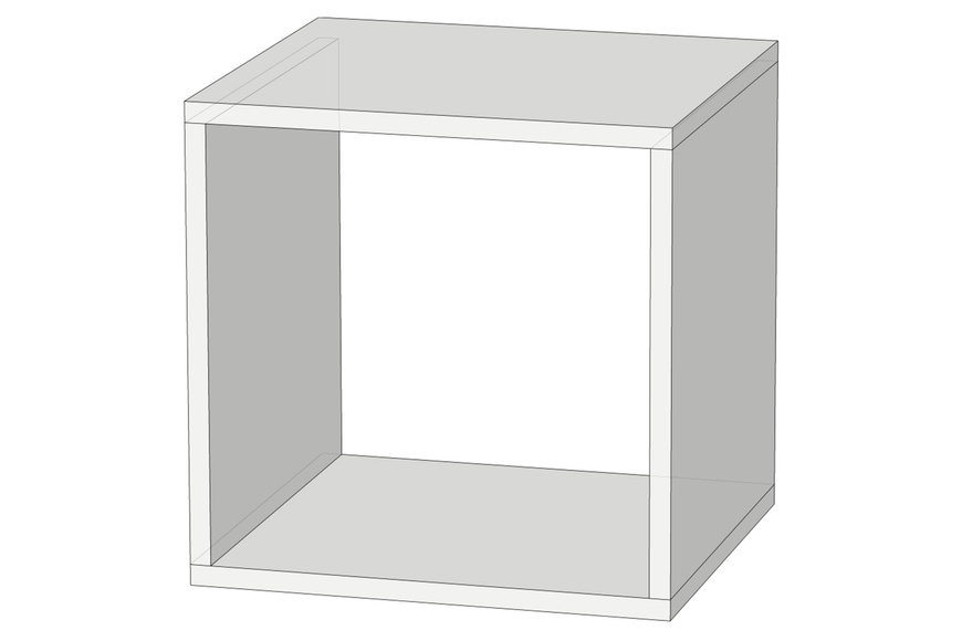 Модульный стеллаж FlexiCube-1 (нимфея альба, 368х336х368 мм) lst-lg-1-nmf-lb фото