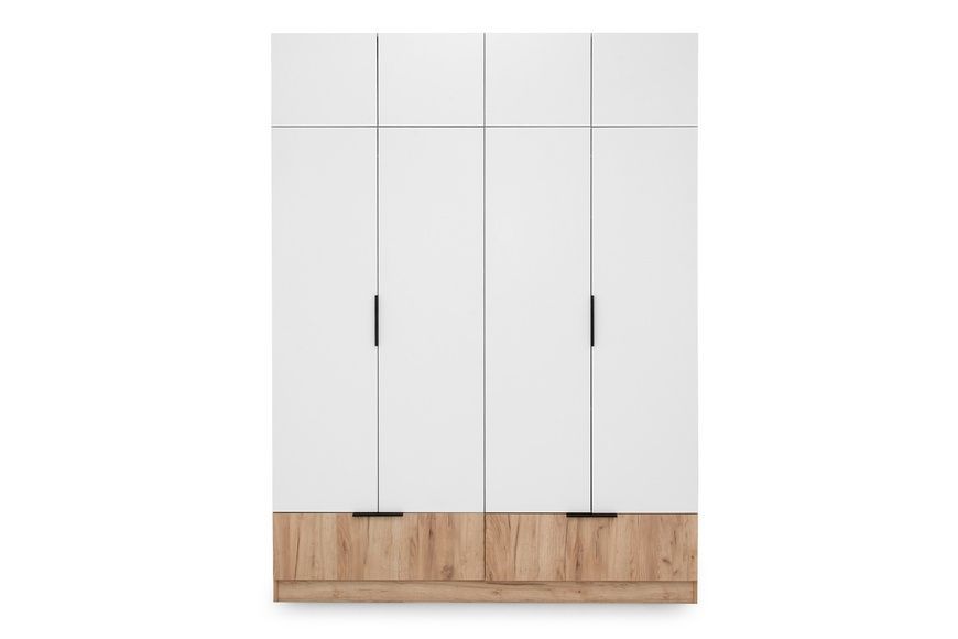 Шкаф Компакта-3 (180х52х240 см, дуб крафт серый + белый) md-sh-cmft180-dbkrf-sr-bl фото