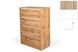 Комод SleekSpace-2 4ШУХ (дуб сонома і німфея альба, 80x43x111 см) IMI lkmd-brgm2-db-snm-nmf-lb фото