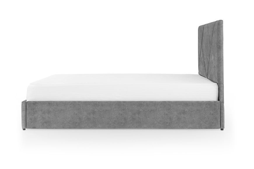 Ліжко з матрацом Цинія (160 &times; 200 см, Pocket Spring, велюр, без підйомного механізму, світло-сірий) IMI tsn-am160x200ssb-mt фото