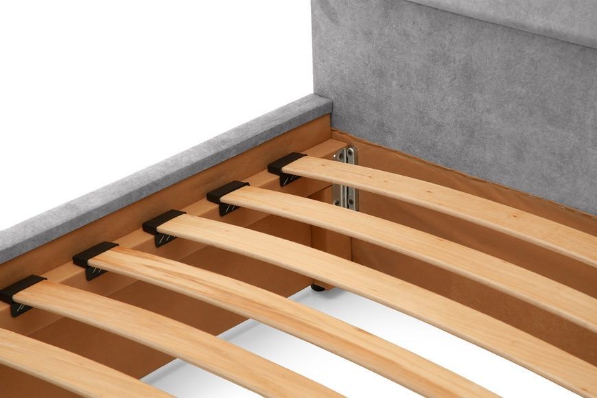 Ліжко з матрацом Цинія (160 &times; 200 см, Pocket Spring, велюр, без підйомного механізму, світло-сірий) IMI tsn-am160x200ssb-mt фото